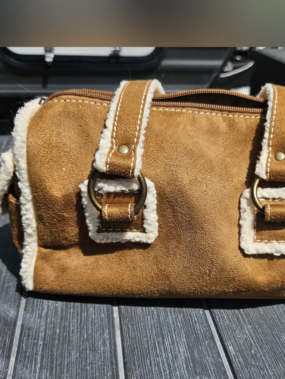 Bath And Body Works Suede‎ Shoulder Bag Vintage